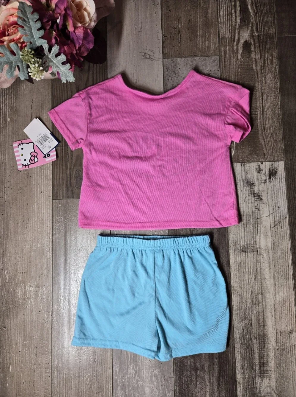 NWT Hello Kitty Kids Pink/Blue 2pc Pajama Set – Size 4